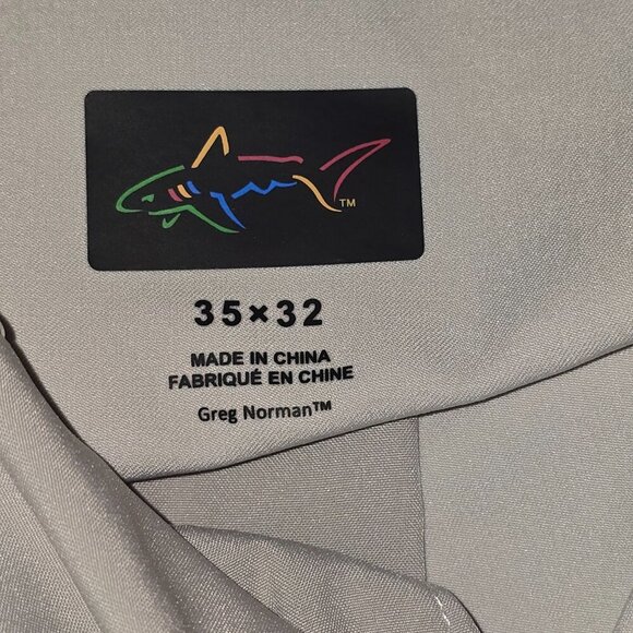 GREG NORMAN MENS GOLF SHORTS KHAKI SIZE 35 X 32 NWOT - Picture 5 of 7